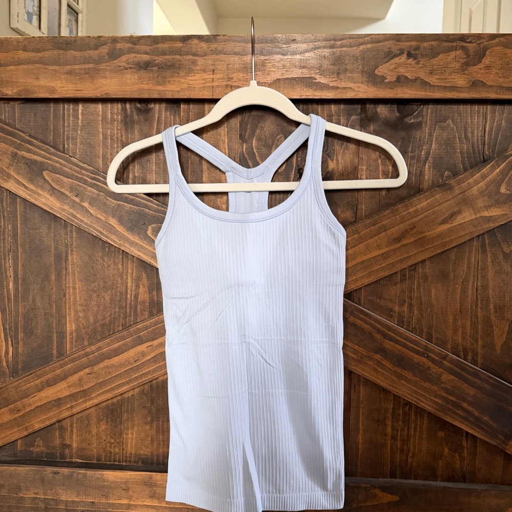 lululemon athletica Ribbed Tank Top - Light Blue